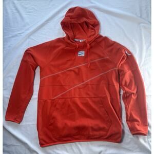 Nike Dri-FIT Men's Fleece Pullover Fitness Hoodie in Picante Red Size Medium